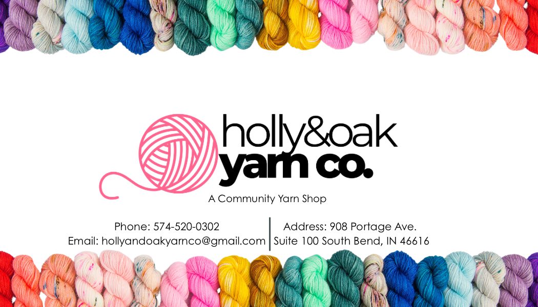 Holly & Oak Yarn Co. — contact card
